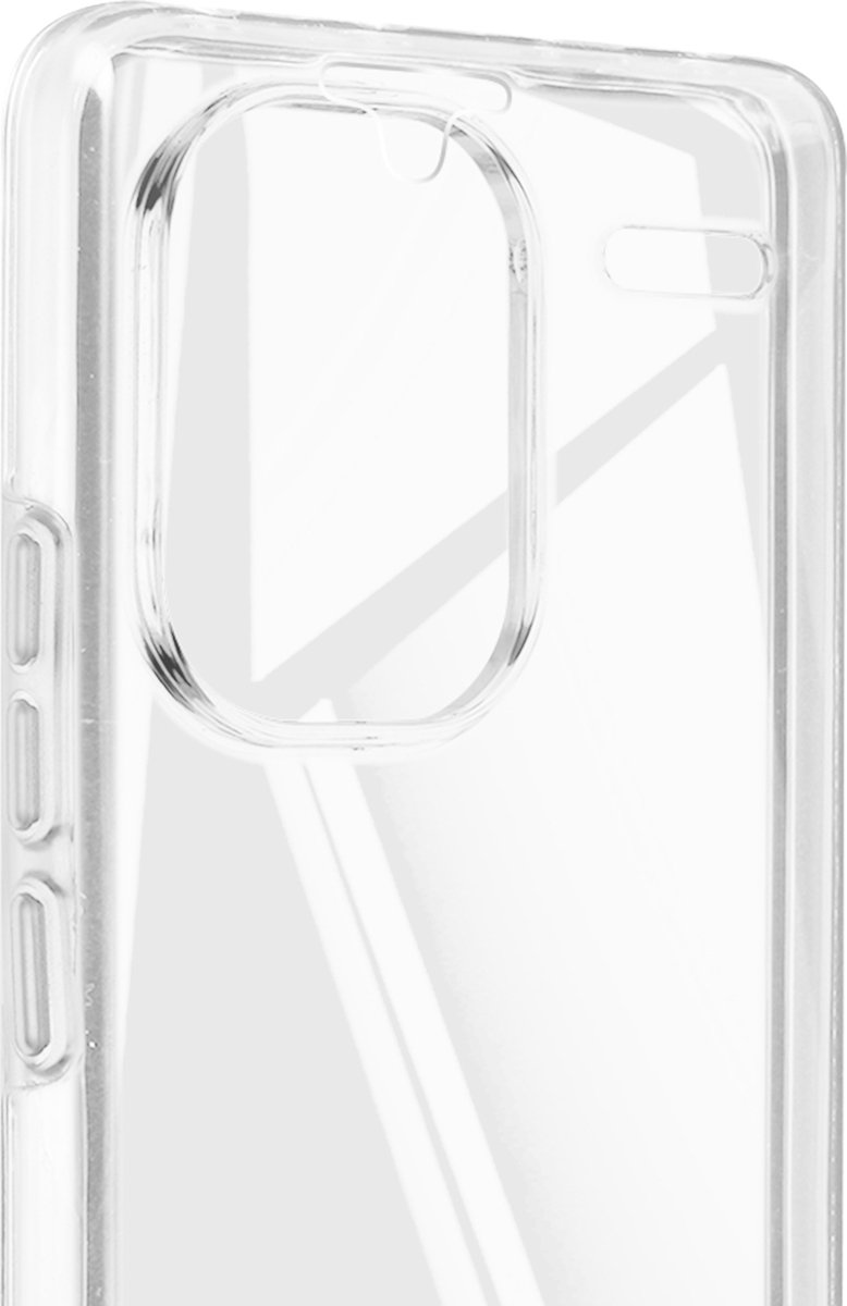 Avizar Hoes voor Redmi Note 13 Pro Plus 5G integraal schokbestendig, Transparant