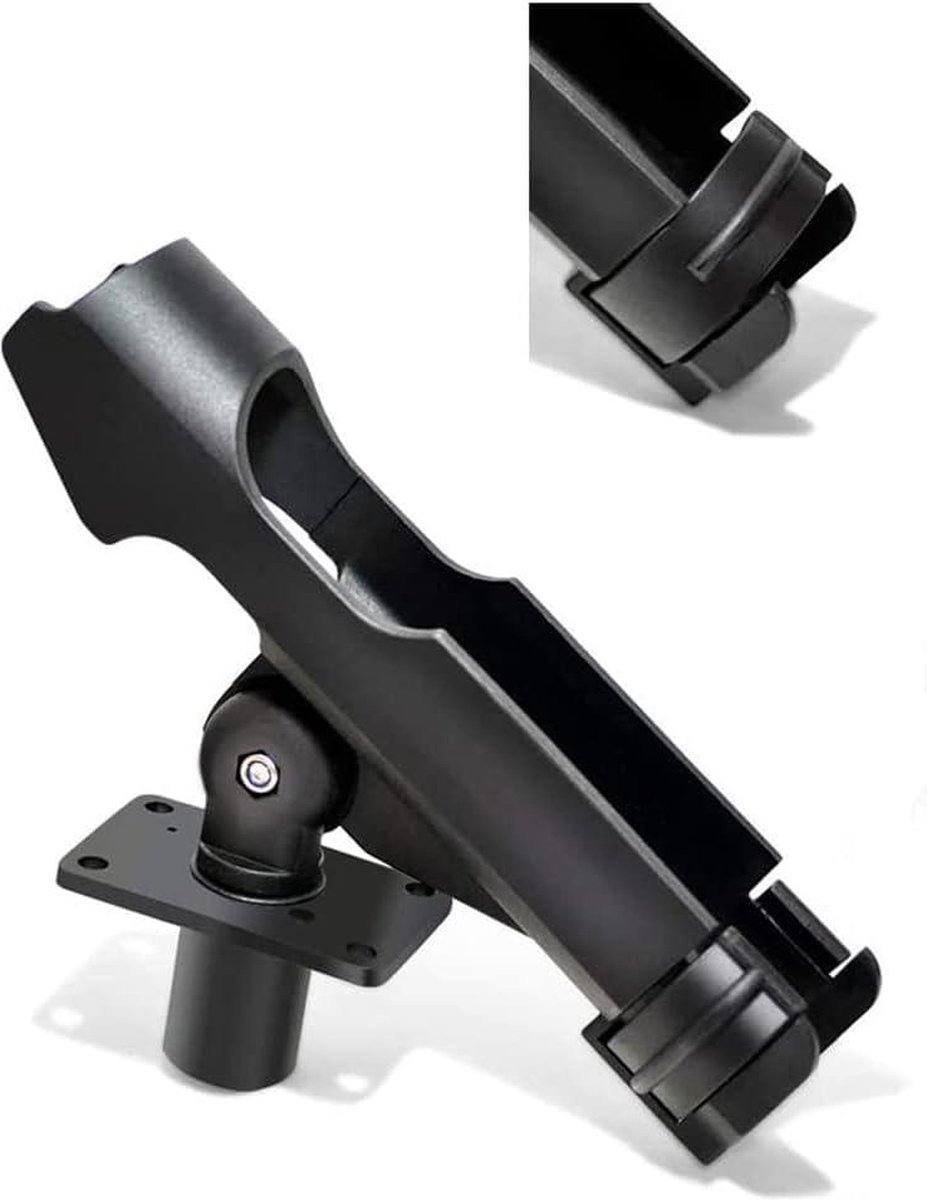 Alomejor hengelhouder voor boot, 360 graden draaibaar, kajak hengelhouder met schroeven, rest, reddingsondersteuning, vervanging voor boot, kayaking