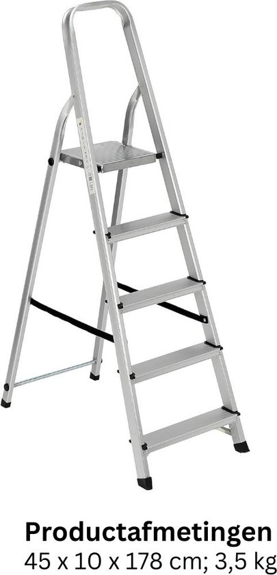 VaGo Huishoudladder, vouwladder, aluminium ladder