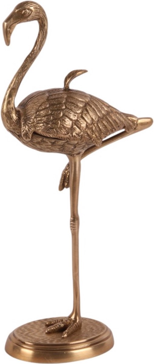 Baroque - Opberger - Deco opbergdoos Flamingo koper 29 cm - 29x7x15 - Brass