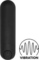 Erovibes - Mini Vibrator - Bullet Vibrator Oplaadbaar - Zwart - 8 cm