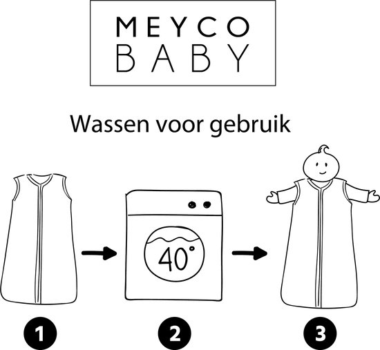 Meyco Baby Uni baby zomerslaapzak - pre-washed hydrofiel - sand - 60cm - 0.5 TOG van Merkloos — afbeelding 5