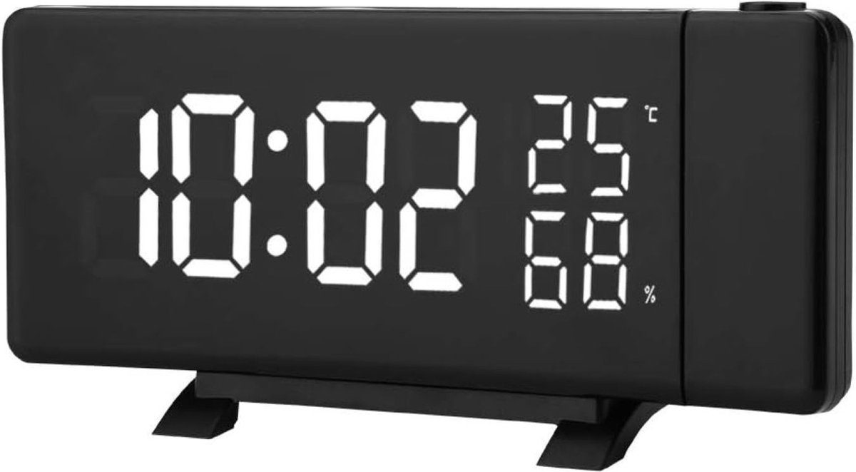 Solacis Wekkerradio Met Projectie - Wekkerradio - Digitale wekker - Wekkerradio kinderen - Wekker met projectie op plafond - Must have!