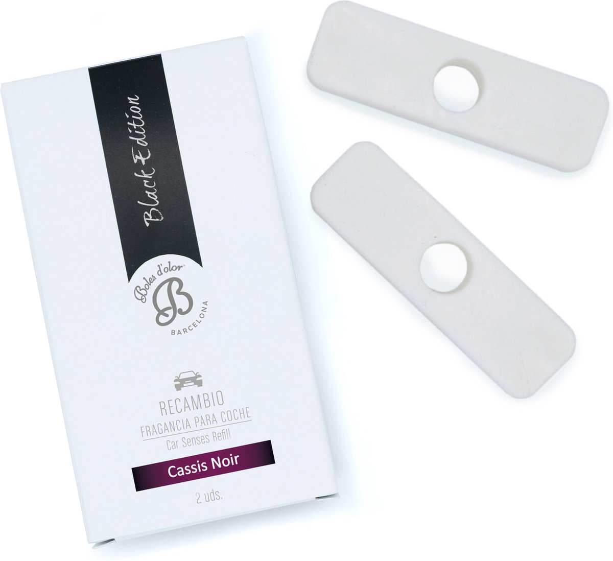 Goedkoopste Autoparfum - navulling - Cassis Noir - Boles d'olor - Car Senses