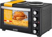 Bol.com TZS First Austria Mini-oven 30L met kookplaten 3200W - max 230°C - Zwart aanbieding