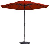 Madison - Parasol Paros II Round Brick Red - 300cm - Rood