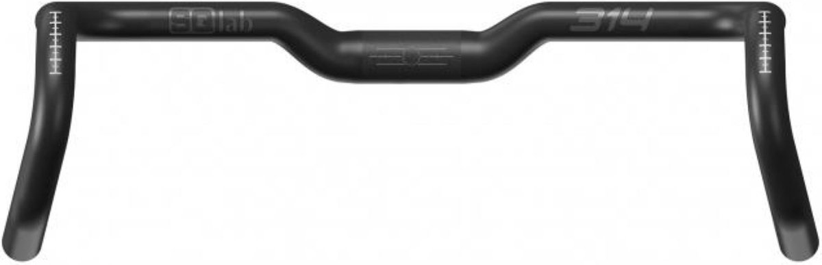 SQlab Lenker 314 Fietsstuur – 400 mm – Gravelbike - 14° flare – Rechte Zithouding – Ergonomisch – Carbon - Di2 compatibel – Heren en Dames - Zwart