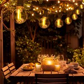 Calex Lichtsnoer 30m - Voor Buiten - Lichtslinger met 50 lampjes - Warm Wit Licht - Tuinverlichting