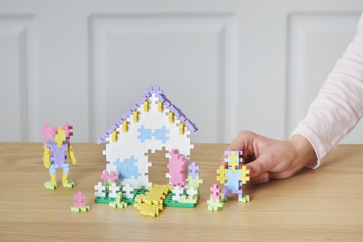 Plus-Plus Basic Pastel Paars 600 delige bouwset - 3312 - Bouwspeelgoed - Constructiespeelgoed - Set met bouwstenen - Vanaf 5 jaar — afbeelding 10