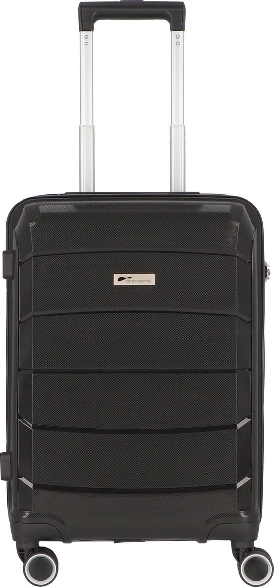 cocoono Cagliari 4 wielen Cabinewagen 56 cm - Harde bagage - Combinatieslot - schwarz