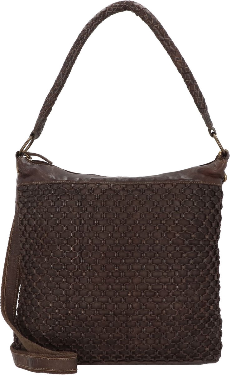 Greenland Nature Femi & Nine Leren Schoudertas 39 cm - Dames - grey