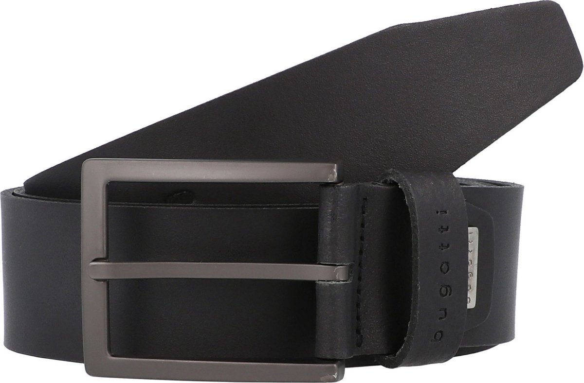 bugatti Leren Riem Men´s Leather Belt 3.5 W100 Black Zwart