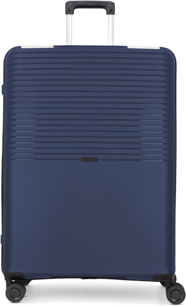 d & n Travel Line 4000 4-wielige trolley 76 cm - Harde bagage - TSA slot - navy