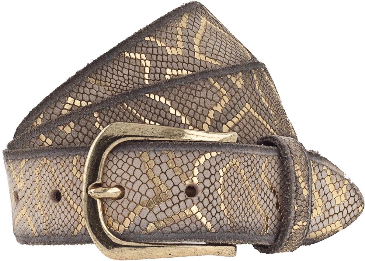 b.belt Riem Sabia Gold Ledergürtel W100 Sabia Gold #3 Goudkleurig