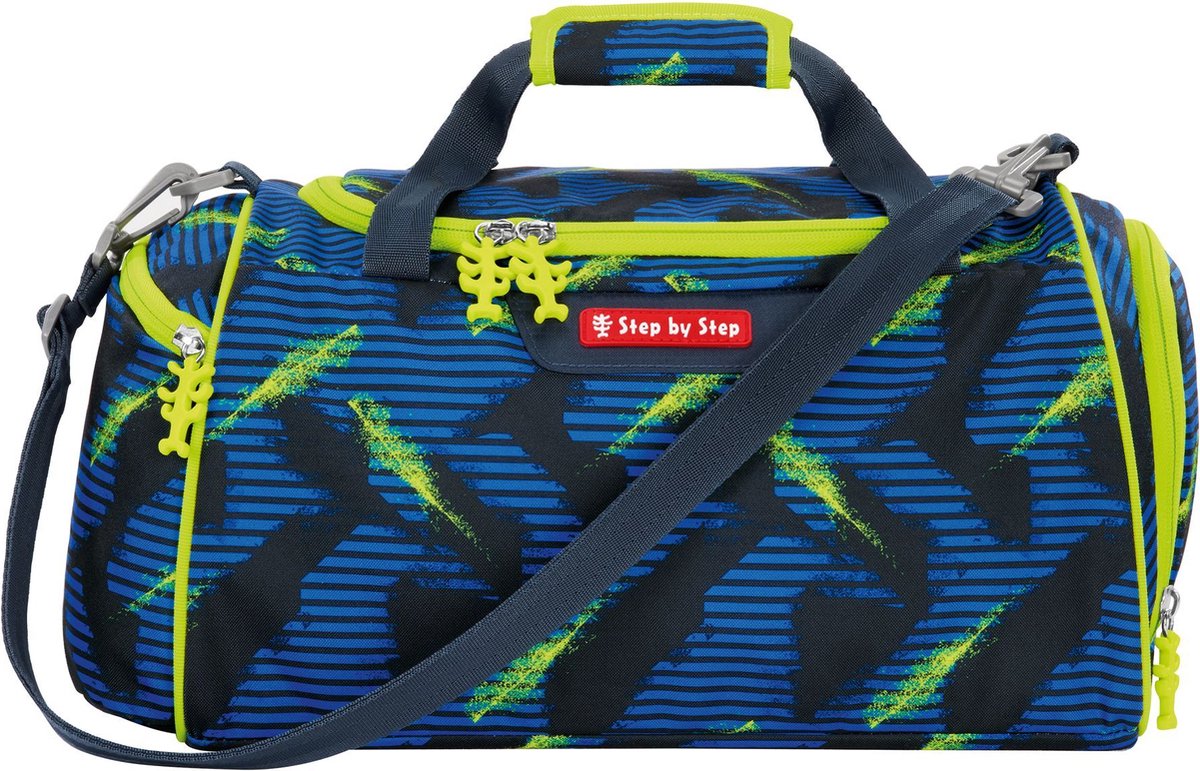 Step by Step Sporttas Step by Step Sports Bag Police Car Cody Donkerblauw