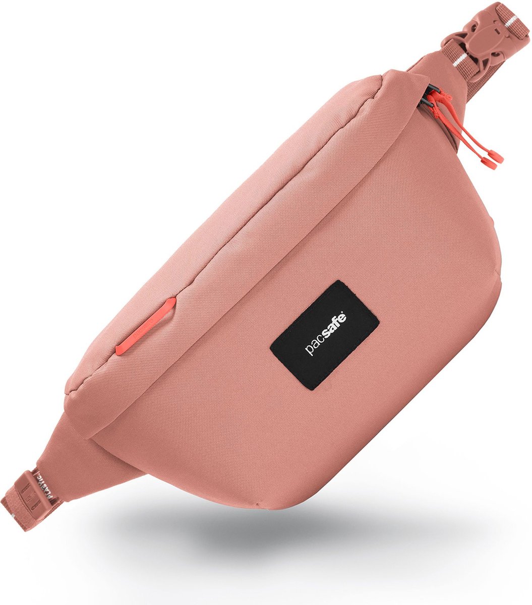 Pacsafe GO Sling tas - 2.5L - RFID - Anti-diefstal - Waterafstotend - Gerecycled - Festivaltas - Roze