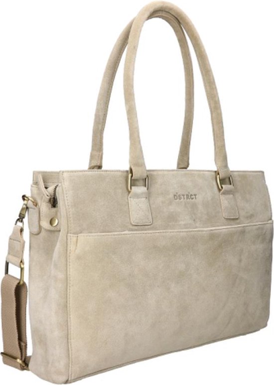 DSTRCT Laptoptas / Werktas / Aktetas Dames - 15.6 inch - Portland Road - Beige