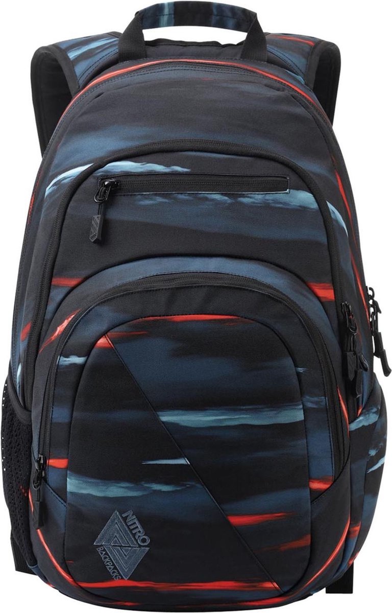 NITRO Laptop rugzak Rugzak met laptopvak Daypacker Collection Stash 29 Backpack Acid Dawn Blauw Veelkleurig