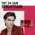 Man met gestyled haar, naast een pot Taft Sculpting Styling Paste. Tekst: 'Tot 24 uur structuur'.