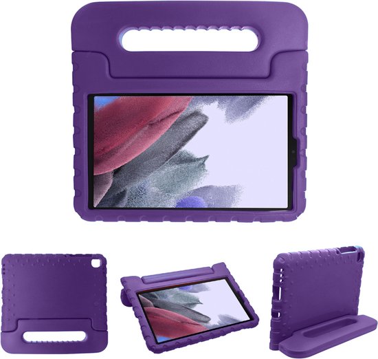 iMoshion Tablet Hoes Kinderen Geschikt voor Samsung Galaxy Tab A7 Lite - iMoshion Kidsproof Backcover met handvat - Paars