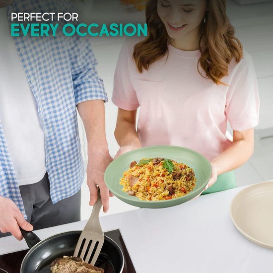 KESPER 58442 Meat Plates, Diameter 25 cm, FSC®-Certified Bamboo, Lunch