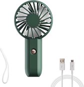 DISEV Handventilator - Draagbare Ventilator Oplaadbaar - Tafelventilator Draadloos - Mini ventilator - Festival waaier - 3 Standen