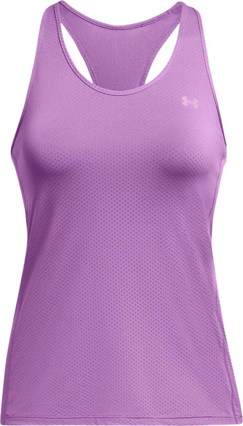 Under armour tech racer tank in de kleur paars.