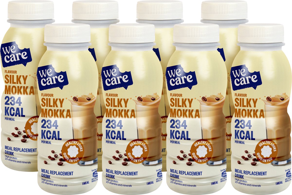 Goedkoopste WeCare Meal Replacement Drink Silky Mokka 8 x 236 ml