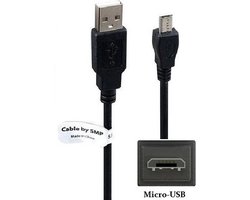 OneOne 4,2m Micro USB kabel. Extra sterke laadkabel. Stevig oplaadkabel snoer past op Sony Cyber-shot DSC-HX350, DSC-RX100M5, DSC-RX1RM2, DSC-RX1R 2, Sony DEV-30, DEV-50, DEV-50V, Sony AX53 4K HANDYCAM FDR-AX53, Sony VMC-MD4 camera