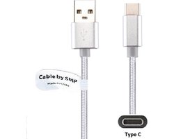 OneOne 2,0m standaard USB C kabel. Metal laadkabel. Oplaadkabel snoer past op GoPro Fusion, Hero 5 Black, 5 Session, Hero 5, Hero 6 Black, Hero 7, Hero 8, Hero 9, Hero 10, Hero 11, MAX