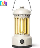 Meedeer LED Campinglamp-camp-Lamp-Tentlamp-Buiten Lantaarn-Buitenverlichting-Buiten lamp-Retro outdoor camping lamp,traploos dimbaar, IPX4 waterdichting,draadloos, oplaadbare batterij, USB, warm wit