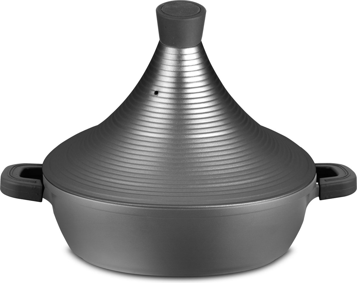 Bol.com Hakal Tajine Marrakesh - zilver 28 cm - geschikt ook voor Inductie aanbieding