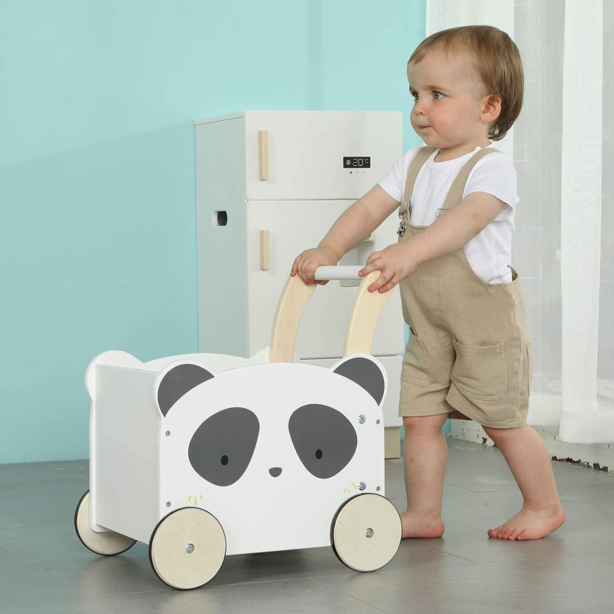 Labebe Baby Walker Houten Baby Leren Wandelwagen Met Wielen Peuter Push & Pull Speelgoed en Geschenken voor Baby Meisjes Jongens 1-3 Jaar Oud (Oranje Uil Labebe Baby Walker Houten Baby Leren Wandelwagen Met Wielen Peuter Push & Pull Speelgoed en Geschenken voor Baby Meisjes Jongens 1-3 Jaar Oud (Oranje Uil