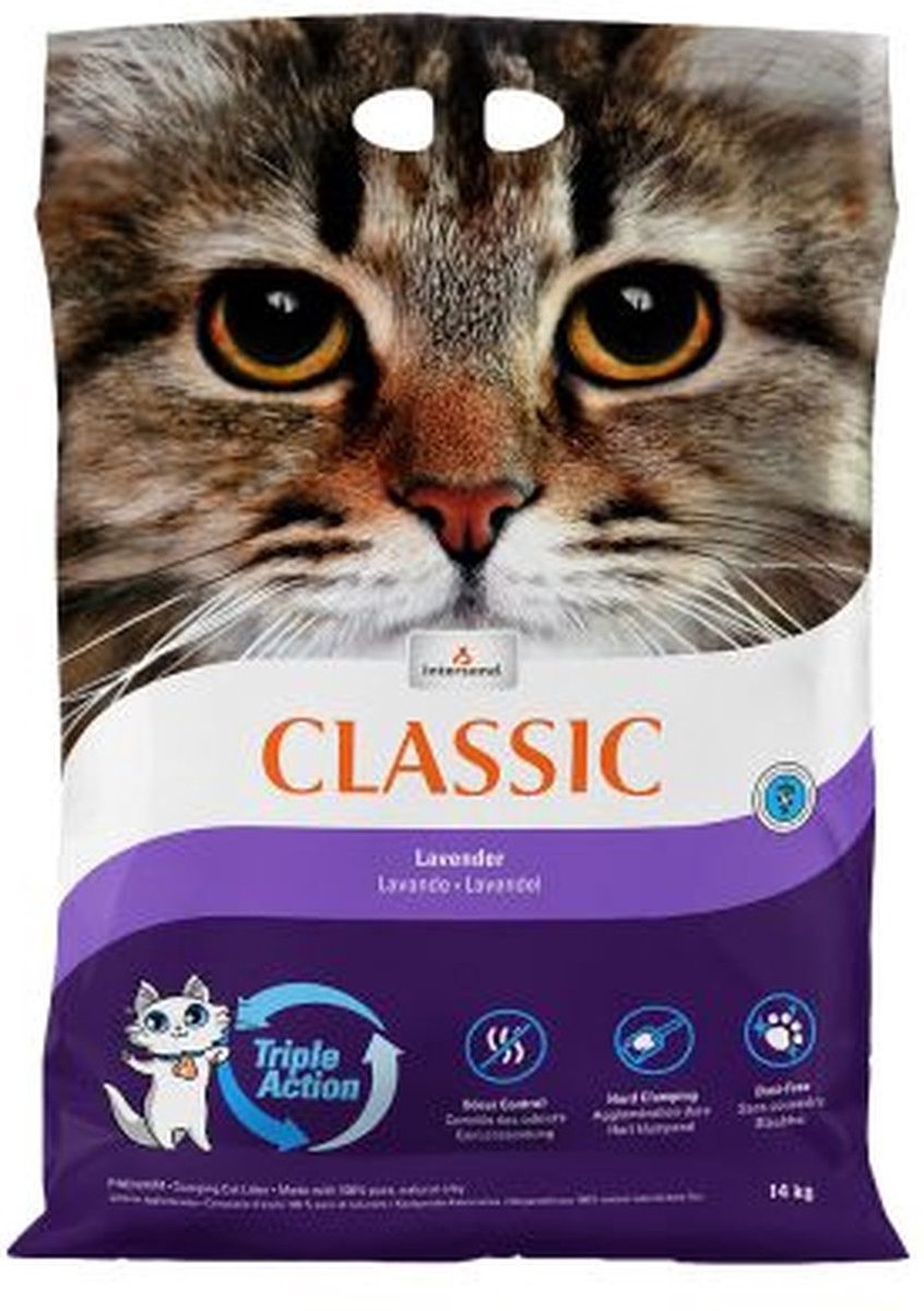 2x14kg Dubbelpak: Extreme Classic Kattenbakvulling met Lavendelgeur