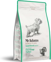 McAdams Grainfree Dog Adult Sensitive Small Breed Free Range Turkey 2 kg - Hond