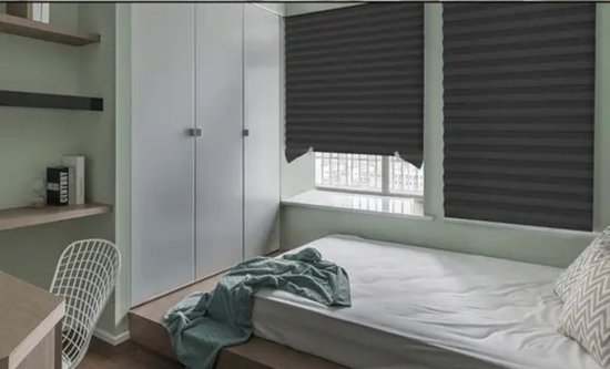 Plissé - 100% Occultant et résistant à la chaleur - 1.Mtr X 1.80Mtr - 100% étanche à la lumière - résistant à la chaleur - Facile à installer sans perçage