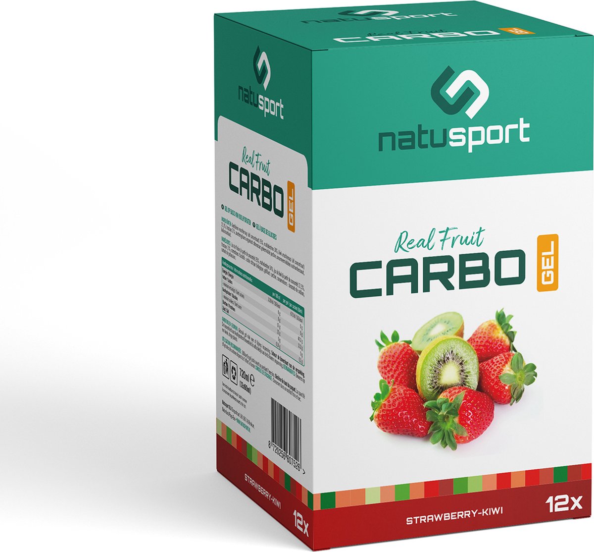 Goedkoopste Natusport Real Fruit Carbo Gel Strawberry - Kiwi