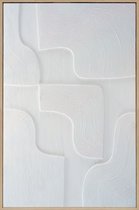 Ter Halle - Schilderij - 3D Art - Witte Figuren - 80x120cm