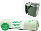 BioMat Voordeelverpakking - Composteerbare vuilniszakken - 10 x 10 x 40/60 liter