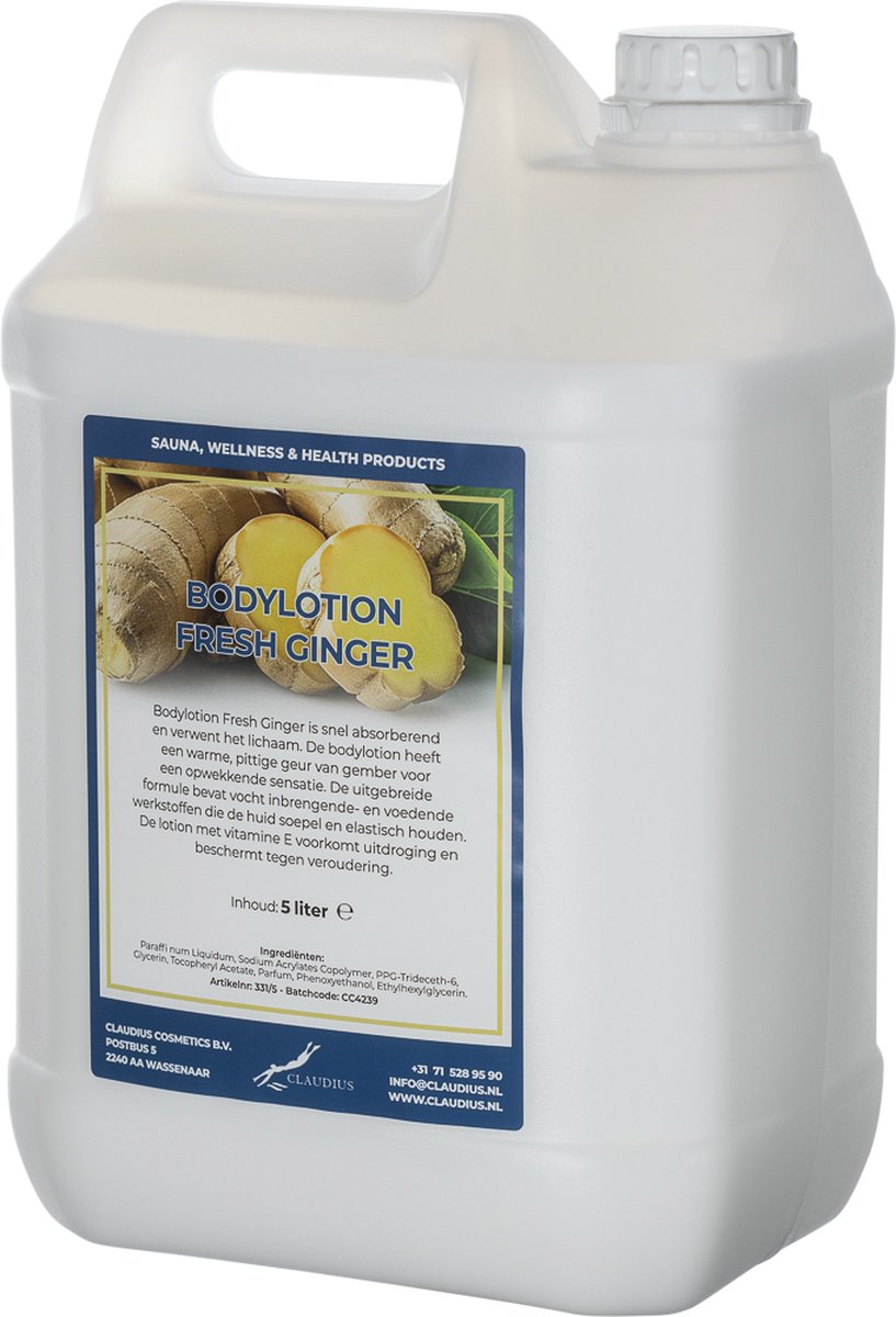 Goedkoopste Bodylotion Fresh Ginger 5 Liter - navulling