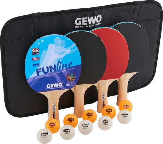 Raquettes de ping-pong complètes – Complètes de 4 paires de pagaies de ping-pong pour enfants et au camp, texturées pour plus de facilité Raquettes de ping-pong complètes – Complètes de 4 paires de pagaies de ping-pong pour enfants et au camp, texturées pour plus de facilité