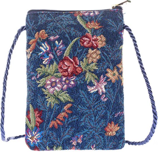 Smartphone Tasje - Flower Meadow blauw