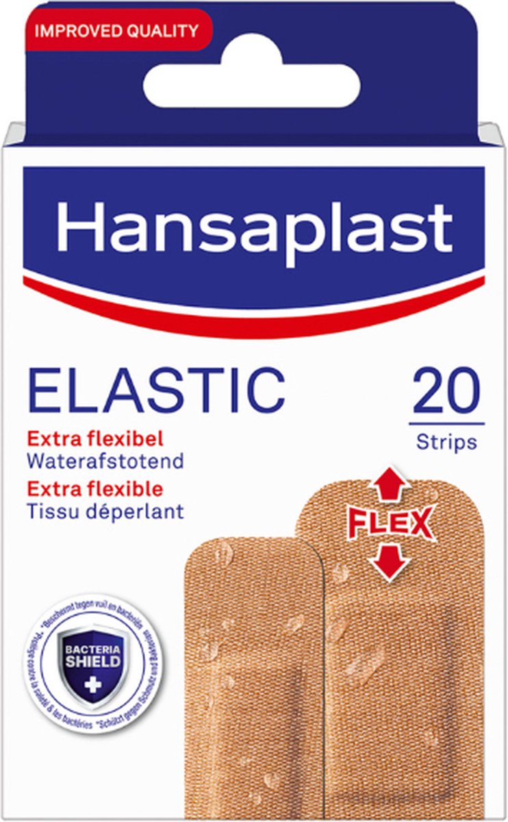 Goedkoopste Hansaplast Elastic Pleisters - Wondpleisters - Wondverzorging - 20 Stuks
