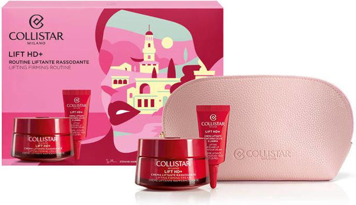 Collistar Lift HD gezichtsverzorging set - lifting firming cream 50 ml + eye contour mini-size + gocce magiche protettive sample