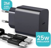 Wurk Oplader - Geschikt voor Samsung - 25W Snellader - Quick Charge Snellader - Oplaadkabel van 2M