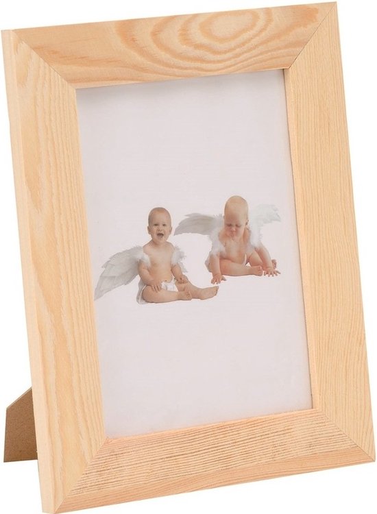 Houten Pennenbakje met fotolijst - 10 x 10 x 10 cm | HOUTEN FIGUREN | PartyPost.nl