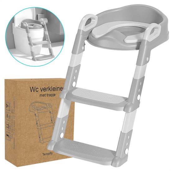 Product: WC Verkleiner met trapje - WC Verkleiner - opvouwbaar - Antispat bescherming, van het merk 