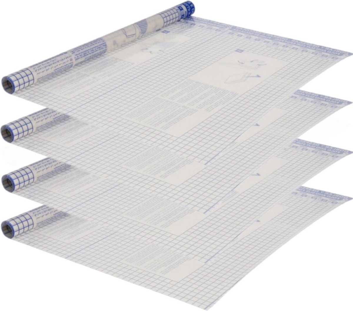 Boeklon kaftfolie zelfklevend - 8x - 250 x 33 cm - Boeken kaften kaftpapier - lamineerfolie