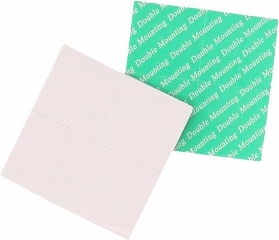 Foto: Dubbelzijdige plakkende foto poster ophang stickers velletje van 40 stuks