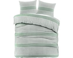 Day Dream Davos - Dekbedovertrek - Tweepersoons - 200 x 200/220 - Lichtgroen
